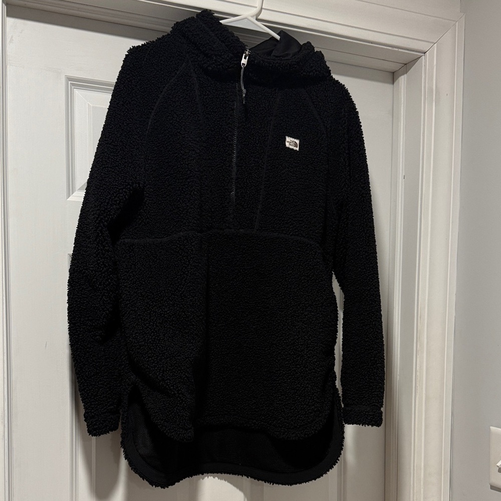 The North Face Black Sherpa Hooded Pullover